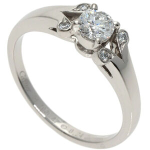 CARTIER Authentic Silver Diamond Ring